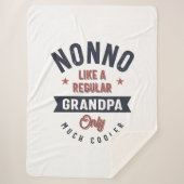 Nonno als een gewone opa slechts veel koeler sherpa deken (Voorkant)