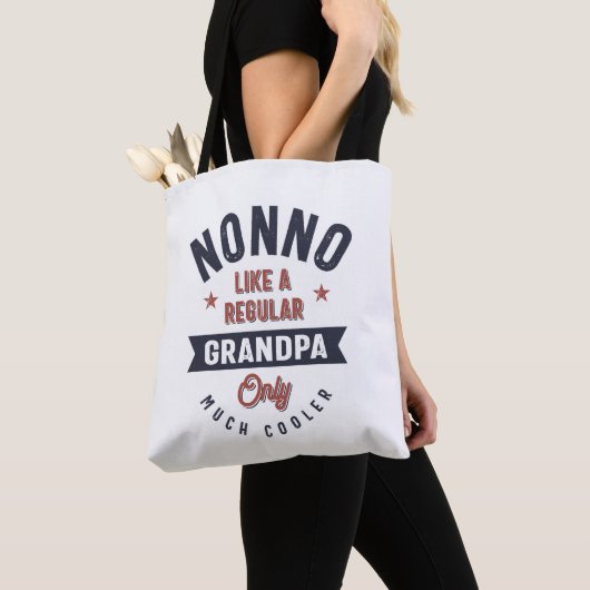 Nonno als een gewone opa slechts veel koeler tote bag (Dichtbij)