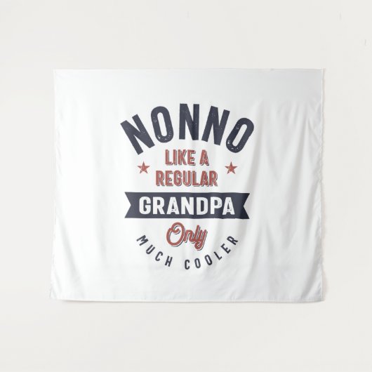 Nonno als een gewone opa slechts veel koeler wandkleed (Voorkant (horizontaal))