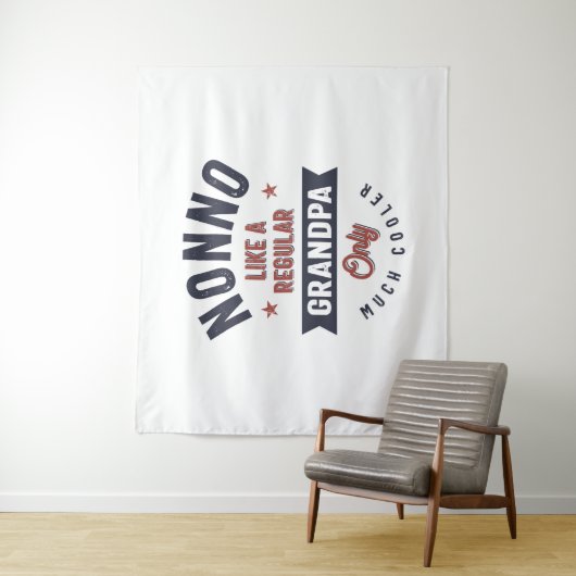 Nonno als een gewone opa slechts veel koeler wandkleed (In situ)