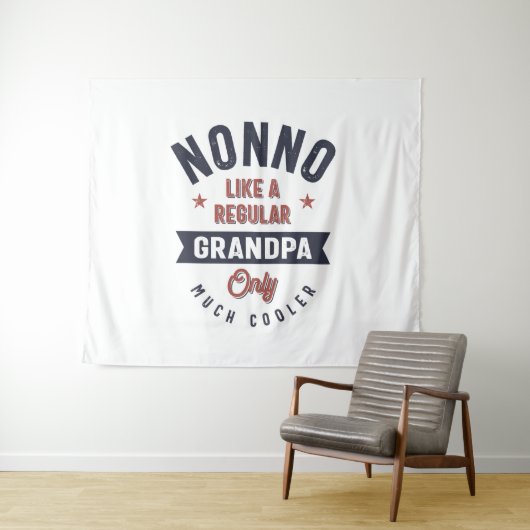 Nonno als een gewone opa slechts veel koeler wandkleed (In Situ (horizontaal))