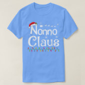 Nonno Claus Funny Grandma Santa Pajamas Kerstmis T-shirt (Design voorkant)