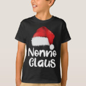 Nonno Claus Kerstmis Familie Matching Santa Hat Pa T-shirt (Voorkant)