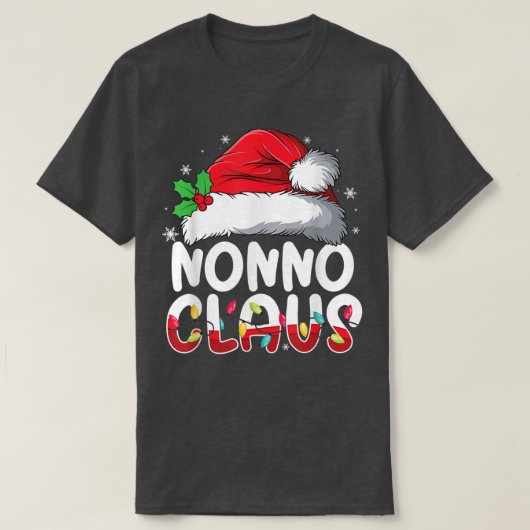 Nonno Claus Matching Family Pajamas Funny Christma T-shirt (Design voorkant)