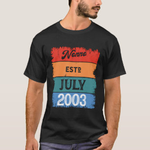 Nonno Est Juli 2003 Trots Opa Best Dad Classic T-shirt