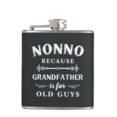 Nonno | Funny Grandfather is voor oude jongens Heupfles (Voorkant)