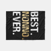 Nonno Gift Van Kleindochter Kleinzoon Beste Nonno Fleece Deken (Voorkant (Horizontaal))