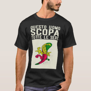 Nonno Grandpa Scopa Italiaanse Kaart Spel Scopa Ka T-shirt