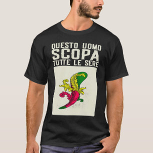 Nonno Grandpa Scopa Italiaanse Kaart Spel Scopa Ka T-shirt