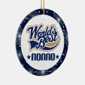 Nonno Grandpa (werelden het beste) kerstcadeau Keramisch Ornament (Rechts)