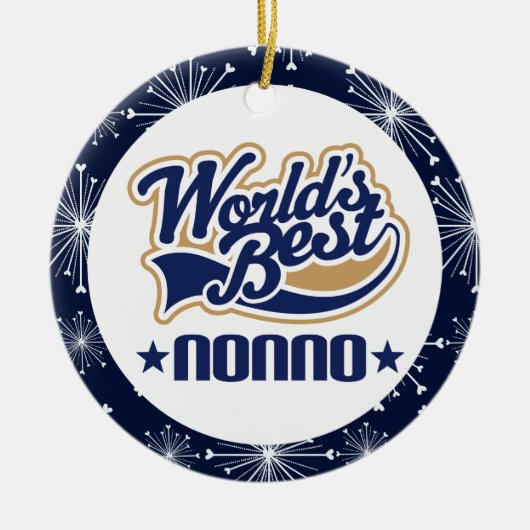 Nonno Grandpa (werelden het beste) kerstcadeau Keramisch Ornament (Voorkant)