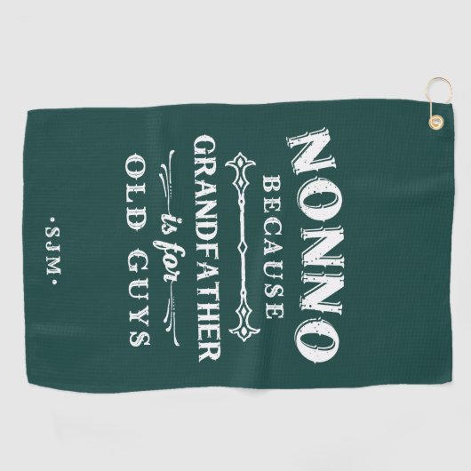 Nonno | Grootvader is voor oude jongens Golfhanddoek (Horizontaal)