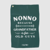 Nonno | Grootvader is voor oude jongens Golfhanddoek (Voorkant)