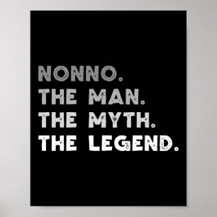 Nonno Het Man De mythe De legende Cool Nonno Poster