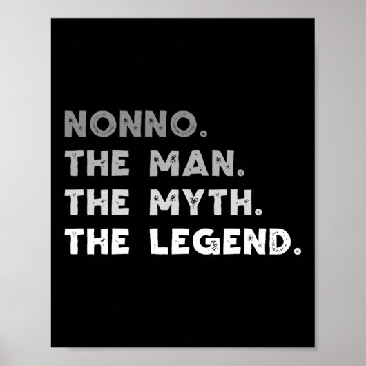 Nonno Het Man De mythe De legende Cool Nonno Poster (Voorkant)