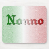 Nonno Italiaanse grootvader Flag Mousepad Muismat (Voorkant)