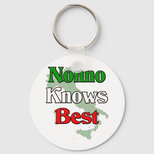 Nonno (Italiaanse grootvader) kent best Sleutelhanger (Voorkant)