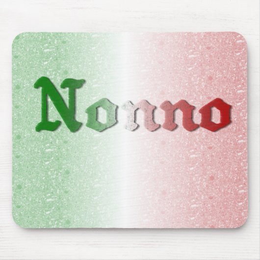 Nonno Italiaanse Opa Vlag Muismat (Voorkant)