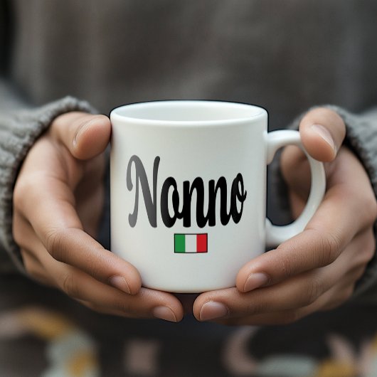 Nonno Italiaanse Vlag Mok - Opa Oude Vader
