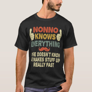 Nonno kent alles Funny Retro Grandpa Gift T-shirt