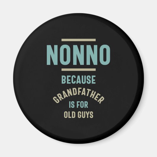 Nonno omdat grootvader voor oude jongens is magneet (Voorkant)