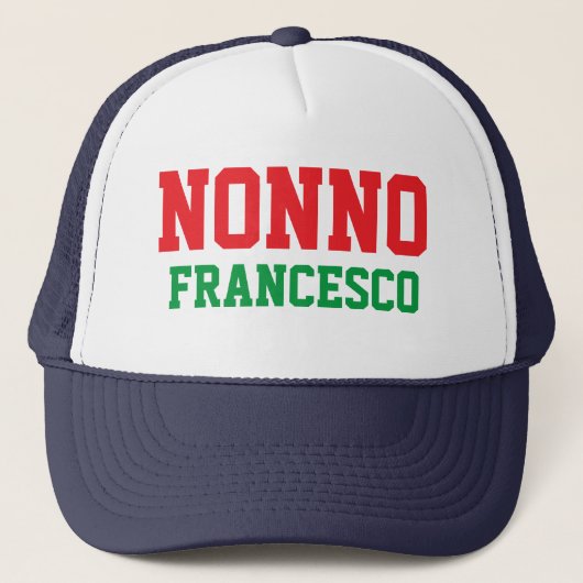 Nonno Personalized Trucker Hat Trucker Pet (Voorkant)