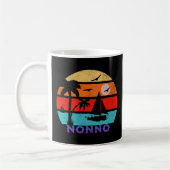Nonno Retro Sunset Ocean Grootvader Koffiemok (Links)