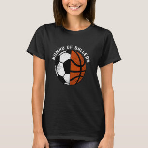 Nonno van Ballers Grappig Voetbal Basketbal Nonno T-shirt