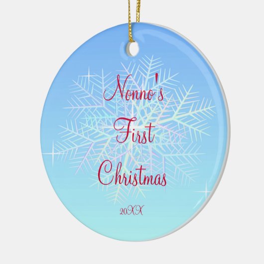 Nonno's eerste kerstsnowflake Ornament (Links)