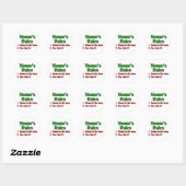 Nonno's (Italiaanse grootvader) Regels Ronde Sticker (Vel)