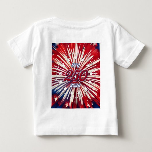 Nonno's Little Firecracker! USA 250 Vuurwerk (Achterkant)