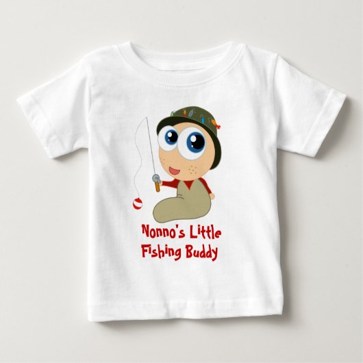 Nonno's Little Vissen Buddy Baby T-shirt (Voorkant)