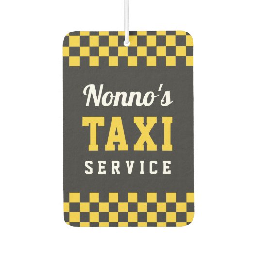 Nonno's Taxi Service | Cute Grandpa Gift Luchtverfrisser (Voorkant)