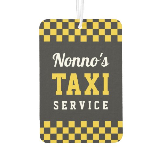Nonno's Taxi Service | Cute Grandpa Gift Luchtverfrisser (Achterkant)