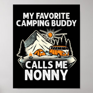 Nonny Camper Mijn favoriete kampeerbuddy's noemen Poster
