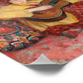 Nono à la Guitare | Henri Lebasque Poster (Hoek)