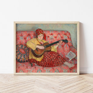 Nono à la Guitare   Henri Lebasque Poster
