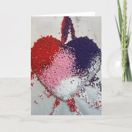 Nonpareil Heart Blank Note Card Bedankkaart (Voorkant)