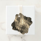 nonpareil kelpie antique gold : tissue paper bedankjes labels (In situ)