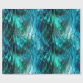 nonpareil kelpie blauwgroen : cadeaupapier (Vlak)