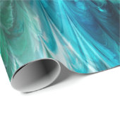 nonpareil kelpie blauwgroen : cadeaupapier (Rol Hoek)