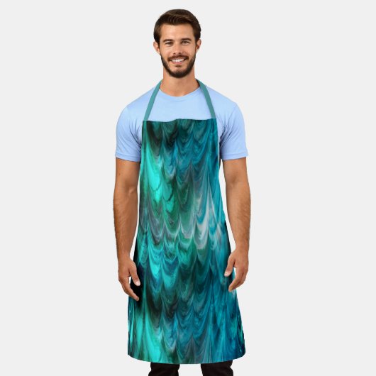 nonpareil kelpie blauwgroen : schort (Gedragen)