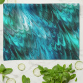 nonpareil kelpie blauwgroen : theedoek (Gevouwen)