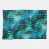 nonpareil kelpie blauwgroen : theedoek (Horizontaal)