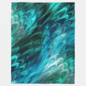 nonpareil kelpie-gemarmerde groenen : fleece deken (Voorkant)