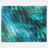 nonpareil kelpie-gemarmerde groenen : fleece deken (Voorkant (Horizontaal))