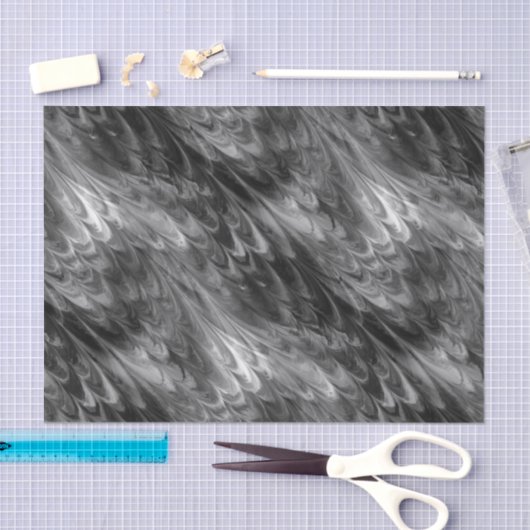 nonpareil marmer grijstinten : tissuepapier (Craft)