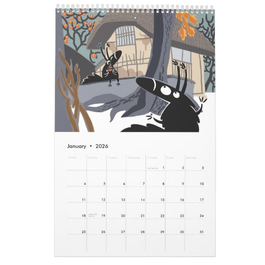 Nonsense Possums Calendar 2026 Kalender (Jan 2026)