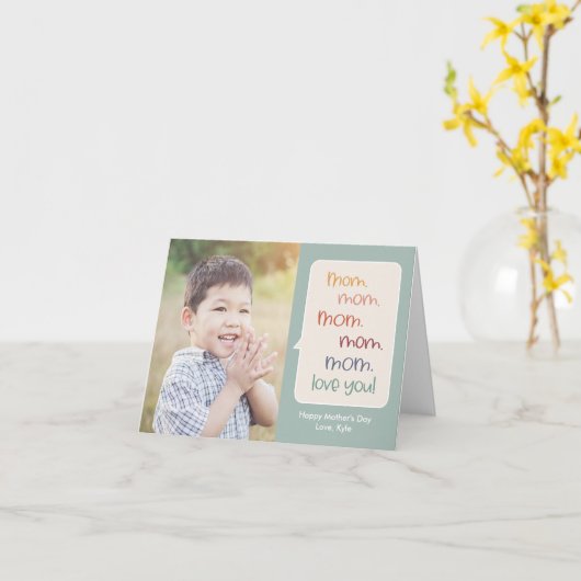 Nonstop de Kaart van de Moederdag van de Mam van K (Gele Bloem)