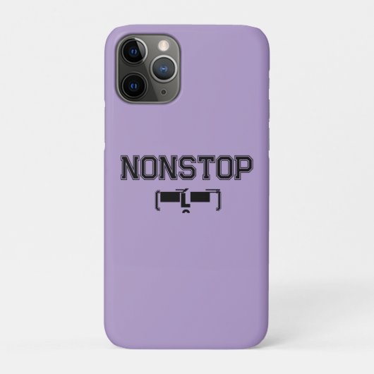 NONSTOP Gym Motivatie Hoodie T-shirt Case-Mate iPhone Case (Achterkant)